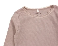 Name It deauville mauve melange rib top